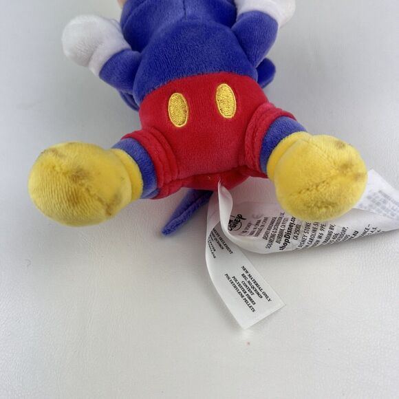 DISNEY Mini Cuddleez Mickey Mouse Plush Sleeping Limited Edition Purple 5.5 in - Picture 8 of 8